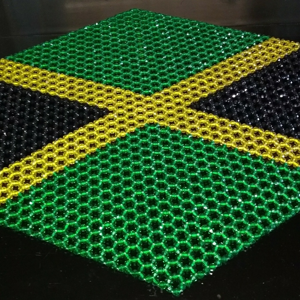 Handmade beads doilies
